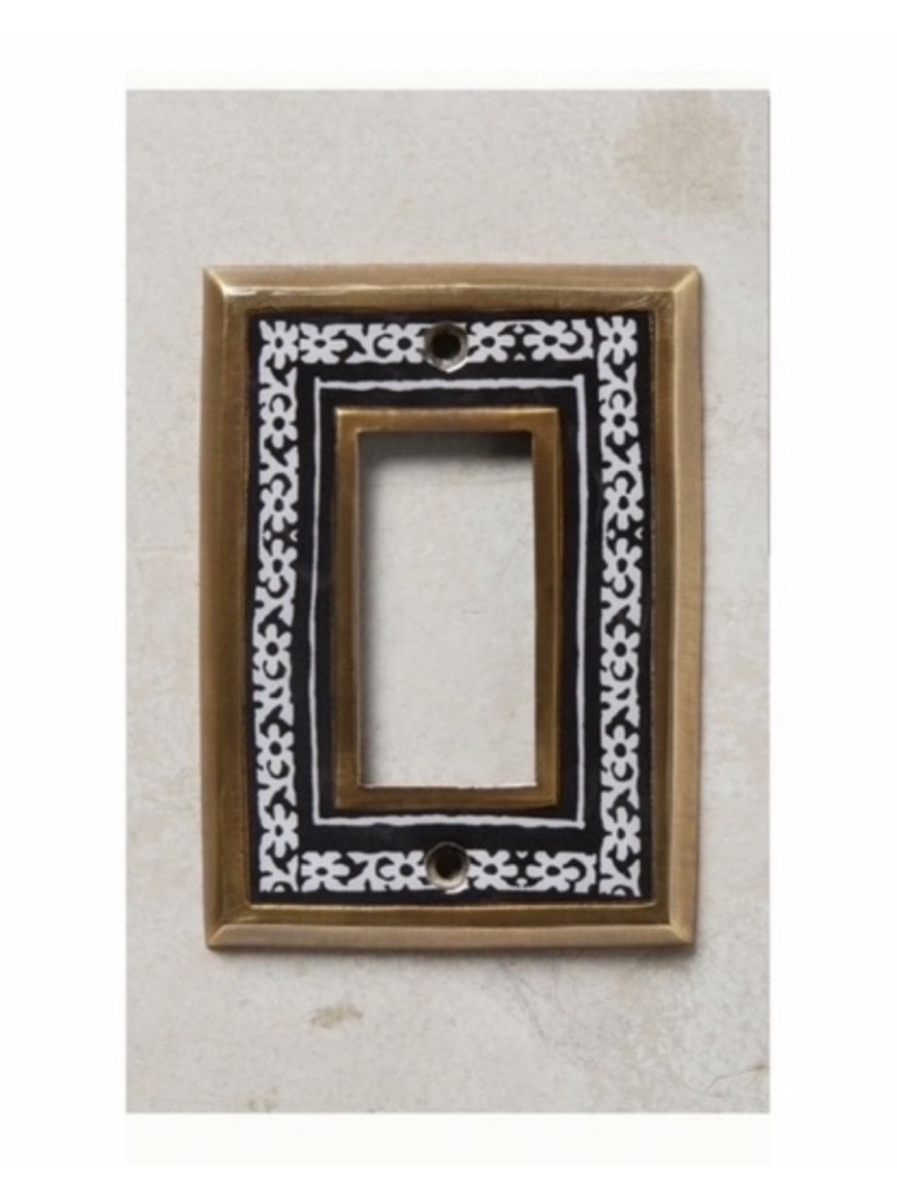 Anthropologie Rosita Single Rocker Light Switch Cover.